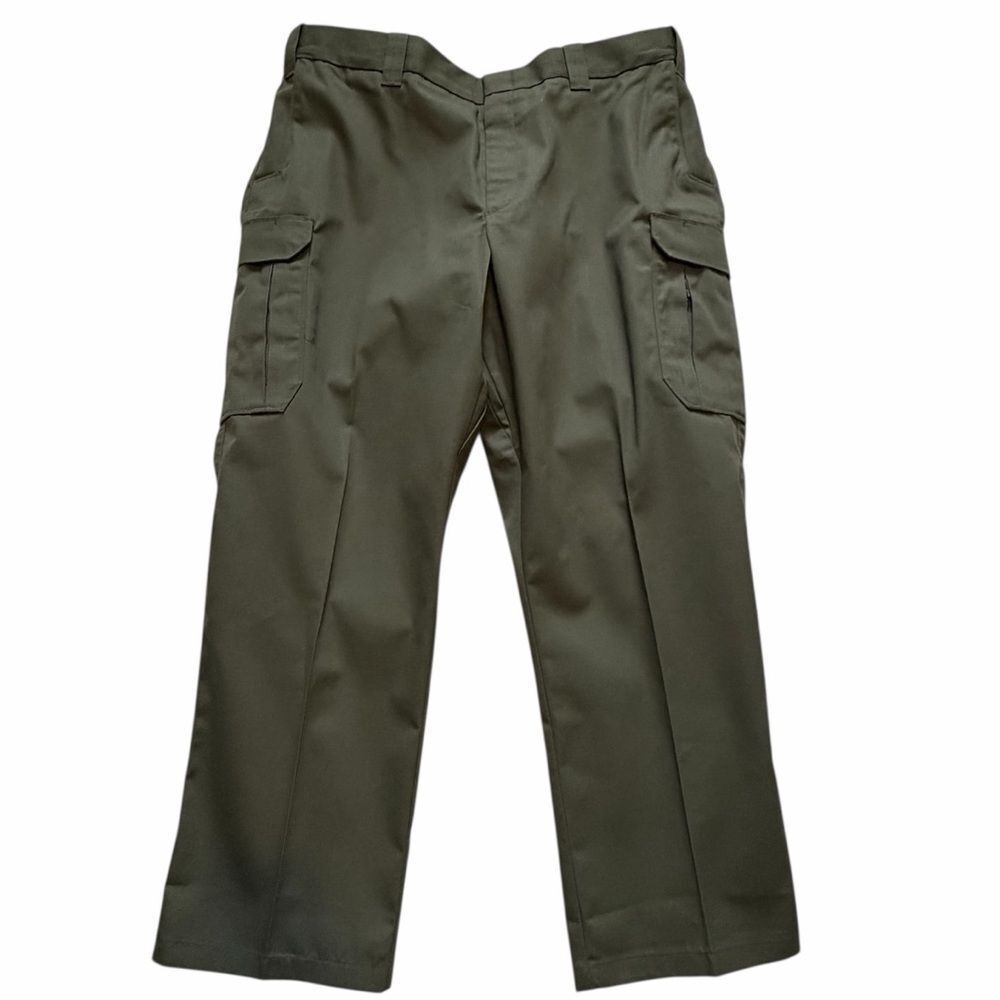 NEW FLYING CROSS DUTY PANTS CARGO SZ 44x30 HEMMED GREEN RIPSTOP FX57300